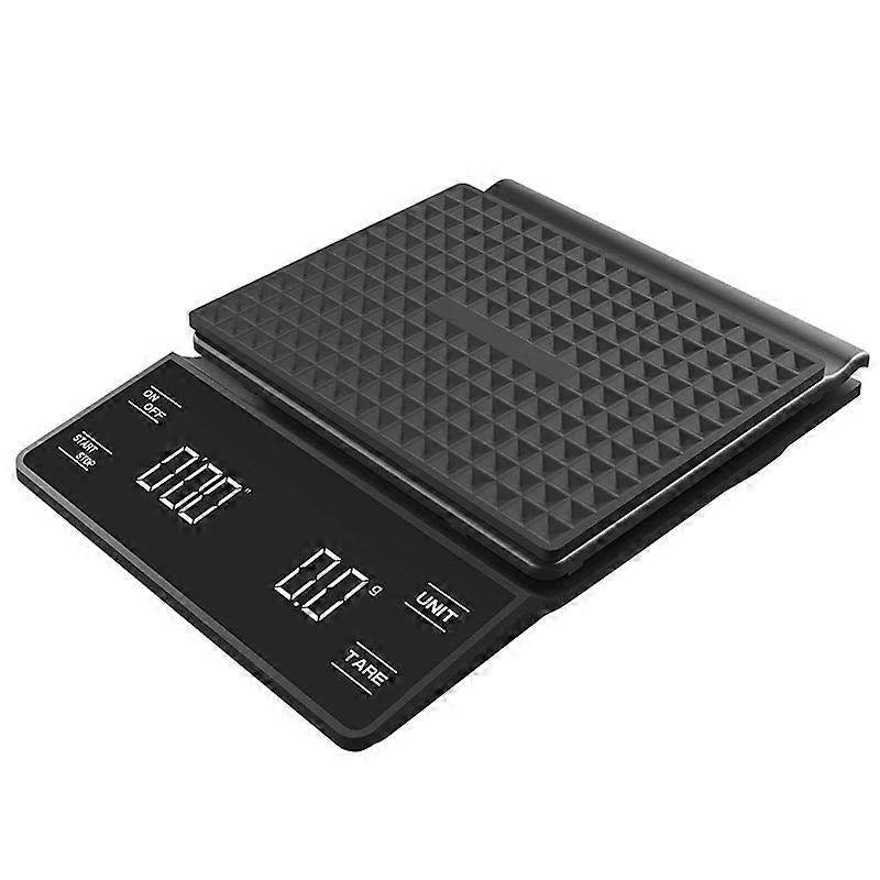 Coffee Scale with Timer Multi-Function bar Counter Electronic Weighing Scale 3KG 0.1g Precision Digital Kitchen Scale