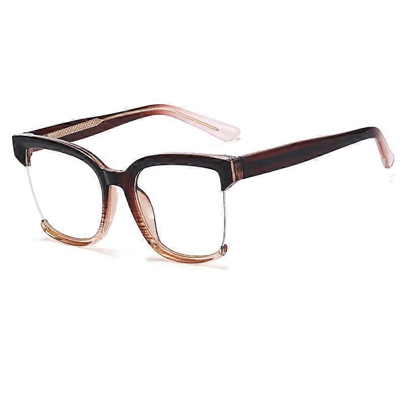 54628 Women Anti Blue Light Optical Glasses Frame Vintage Half Frame Zero Glasses Tr90 Fashion Computer Eyeglasses