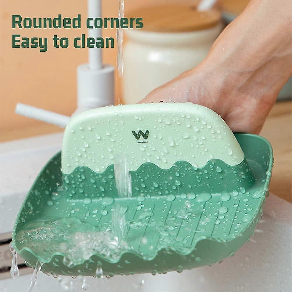 Utensil Holder and Lid Holder - Keeps Kitchen Counters Tidy (Green)