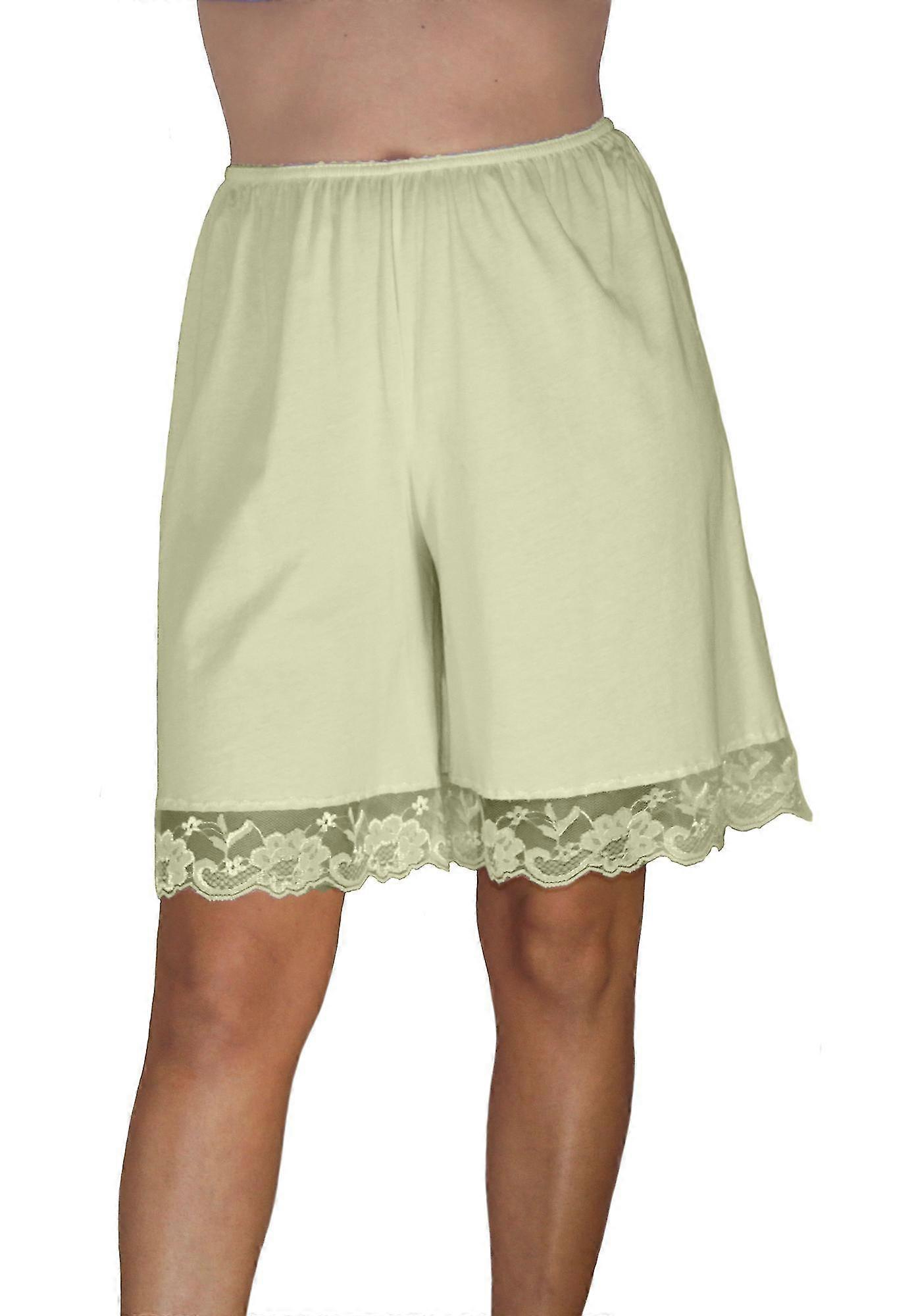 Coton Tricot Snip-A-Length Pettipants Culotte Slip Bloomers Jupe fendue 9 pouces Entrejambe