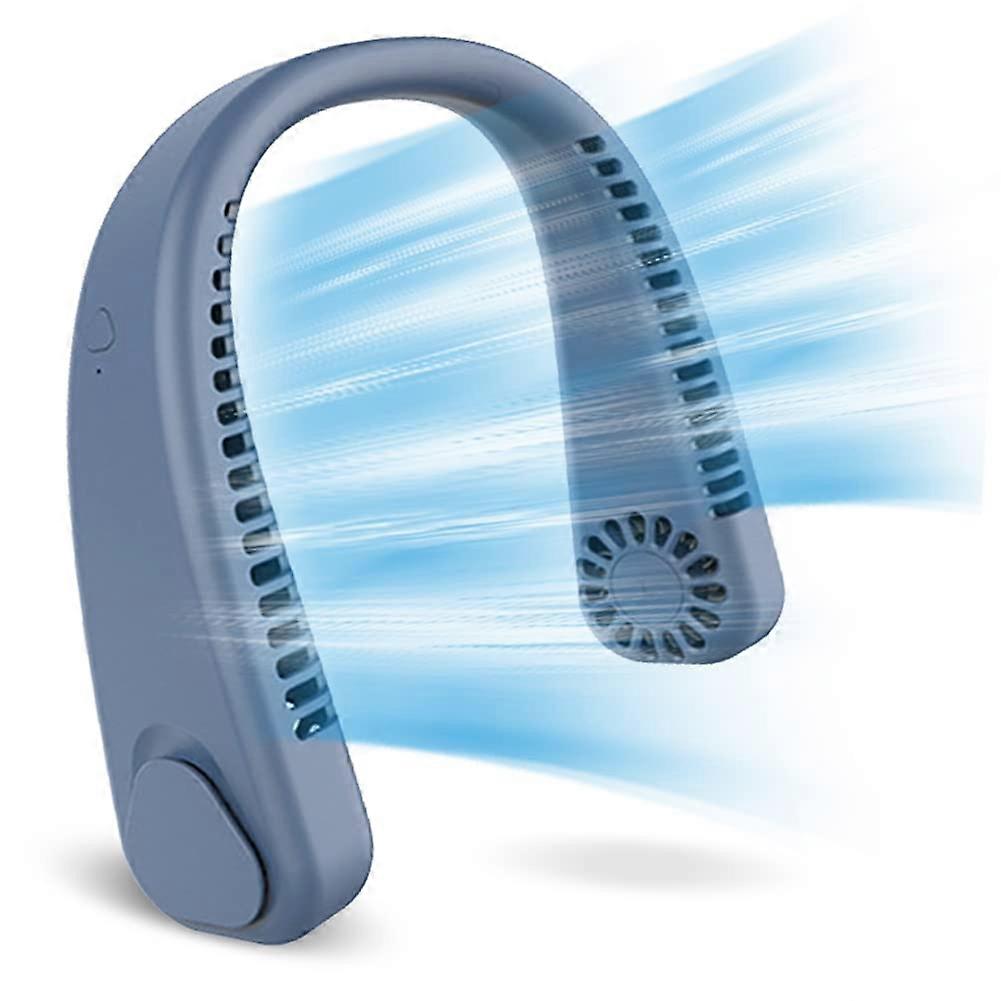 Draagbare bladloze nekventilator (BLAUW)
