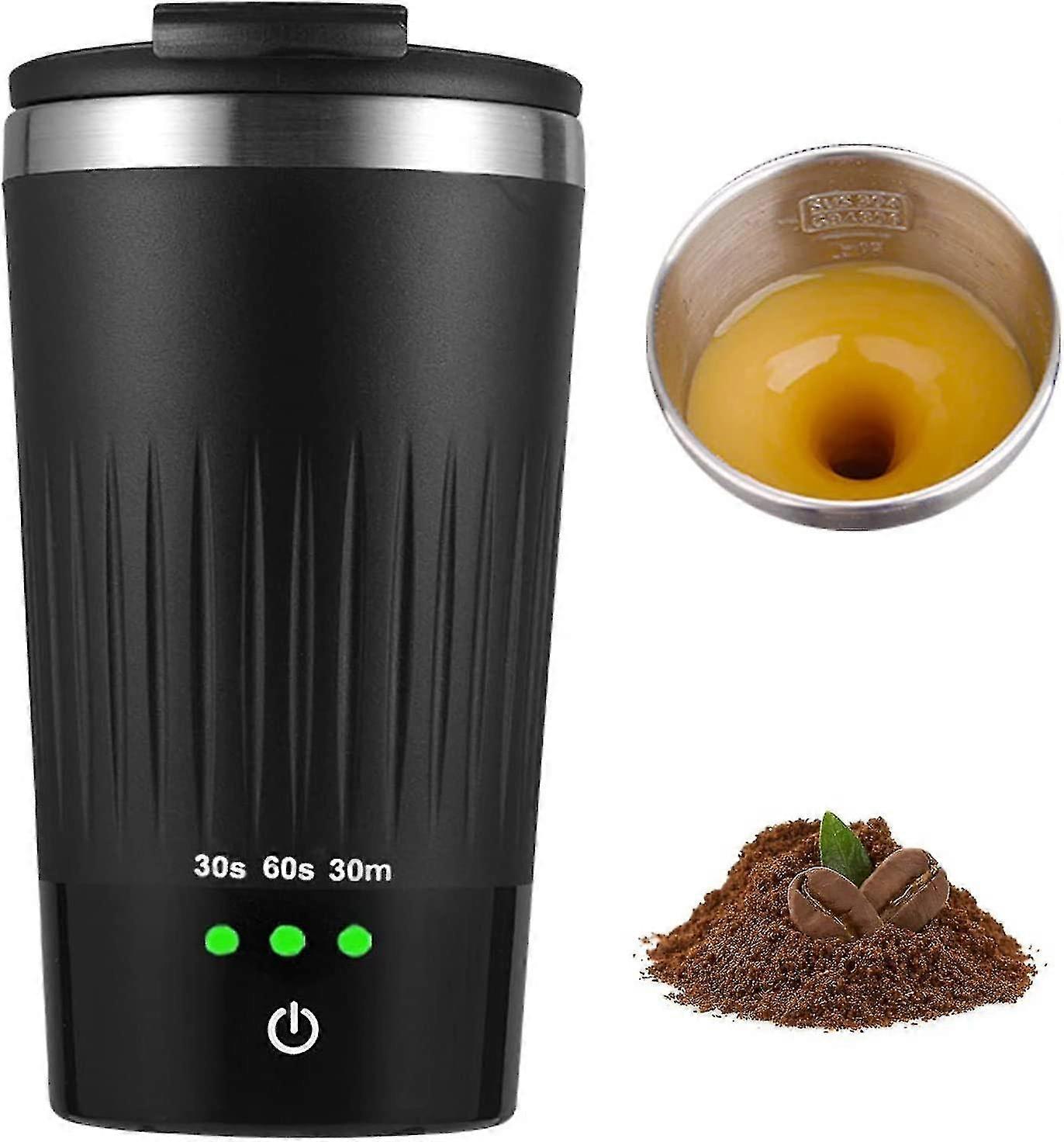 Self Stirring Coffee Mug, Auto Magnetic Cup With 3 Speed Mixing Function, Stirring Mug With Wireless Shaftless Mixing Strong Power For Coffee, Chocola