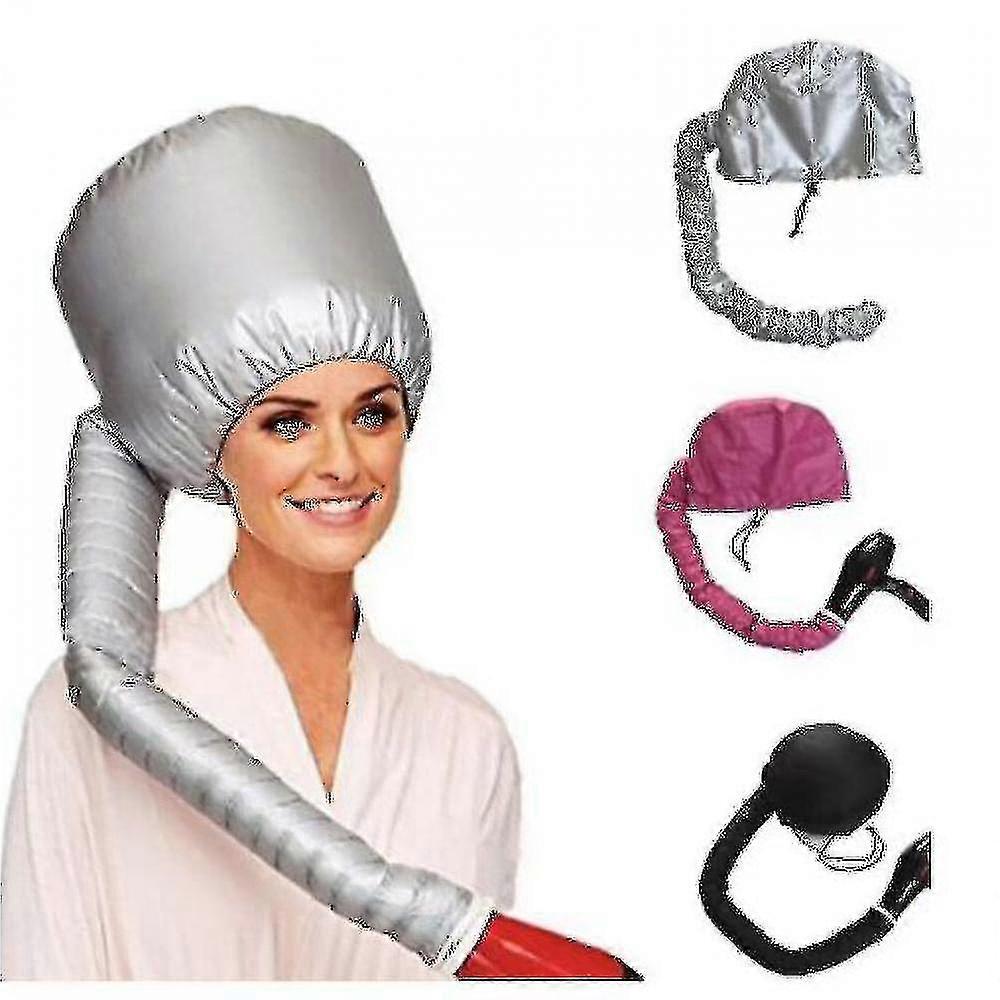 ポータブルヘアドライヤーヘアドライヤーキャップスーパーヘアドライヤーオイルキャップはヘアを傷つけることはありません(銀)