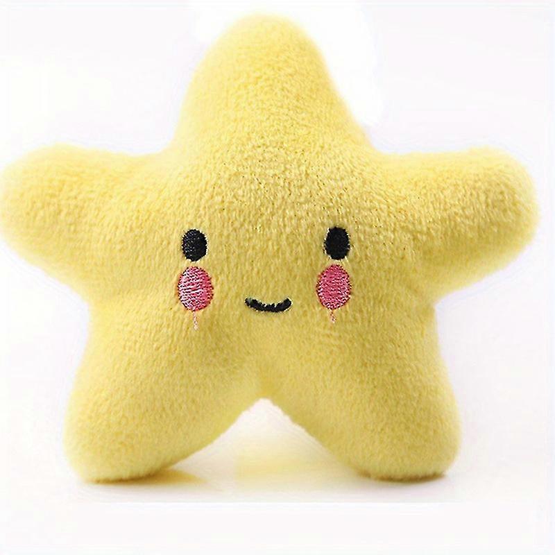 1pc Star Design Pet Grinding Teeth Squeaky Plush Toy Durable Chew Toy For Dog Interactive Supply