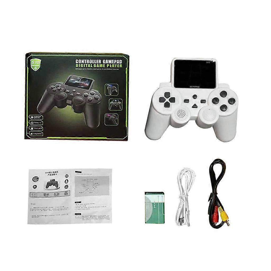 unbrand S10 Tragbare Spielkonsole mit 520 Retro Games TV Nostalgischer Retro Handheld Weiß 1