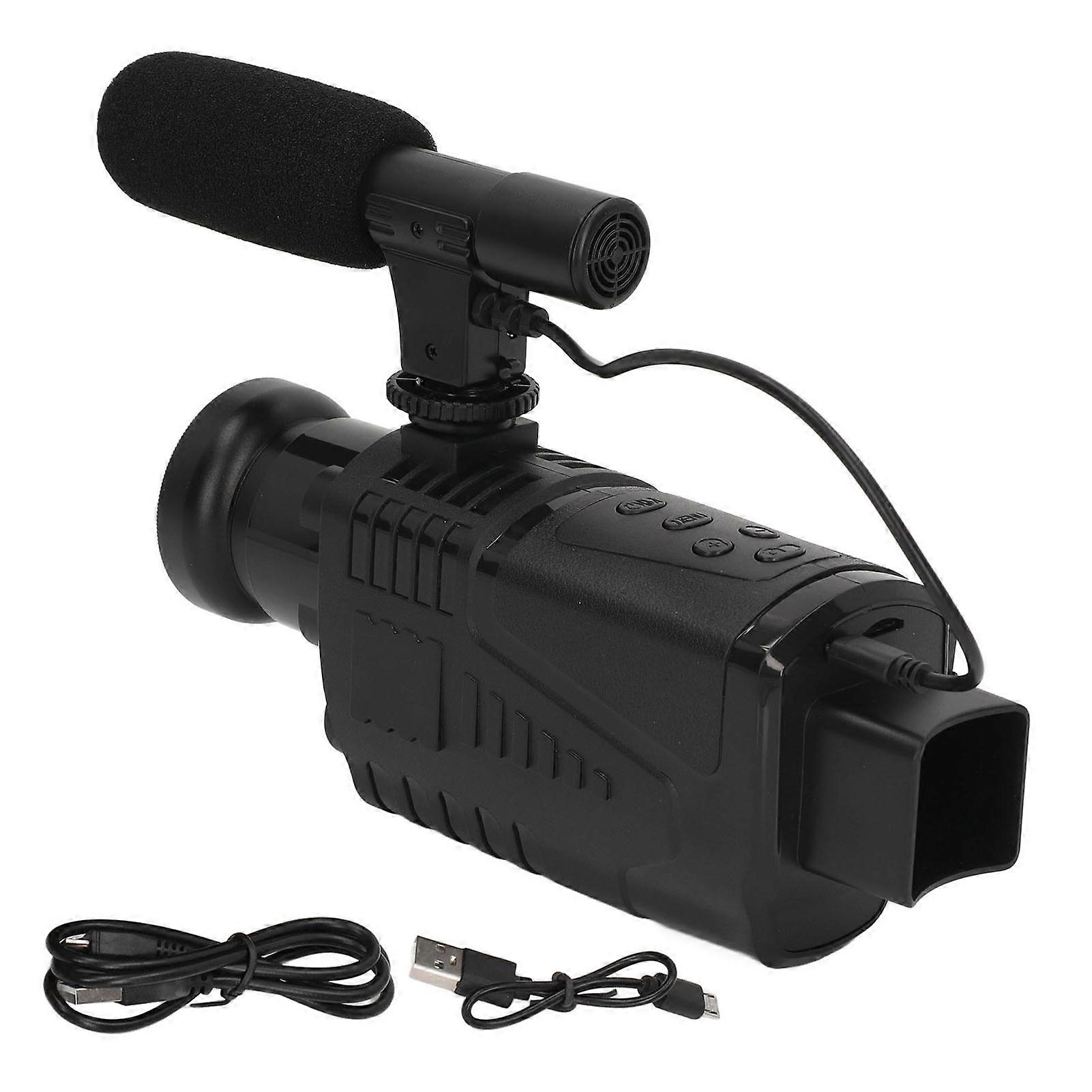 Infrared Digital Night Vision Monocular with 1.5 Inch TFT HD Color Display 1080P Wide Angle Lens Microphone