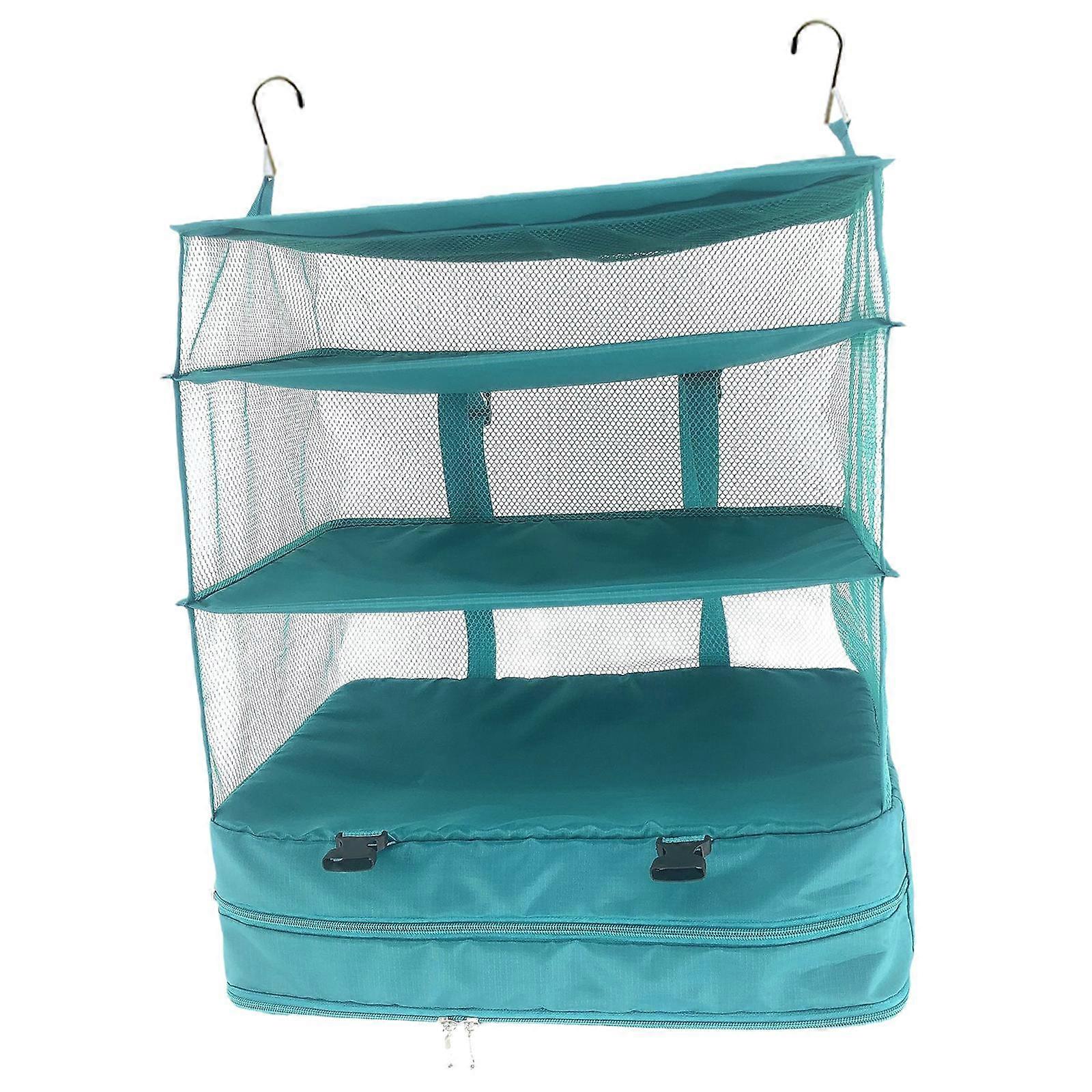 옷장 교수형 보관 선반 교수형 정리함 침실 RV 아기 보육원 녹색