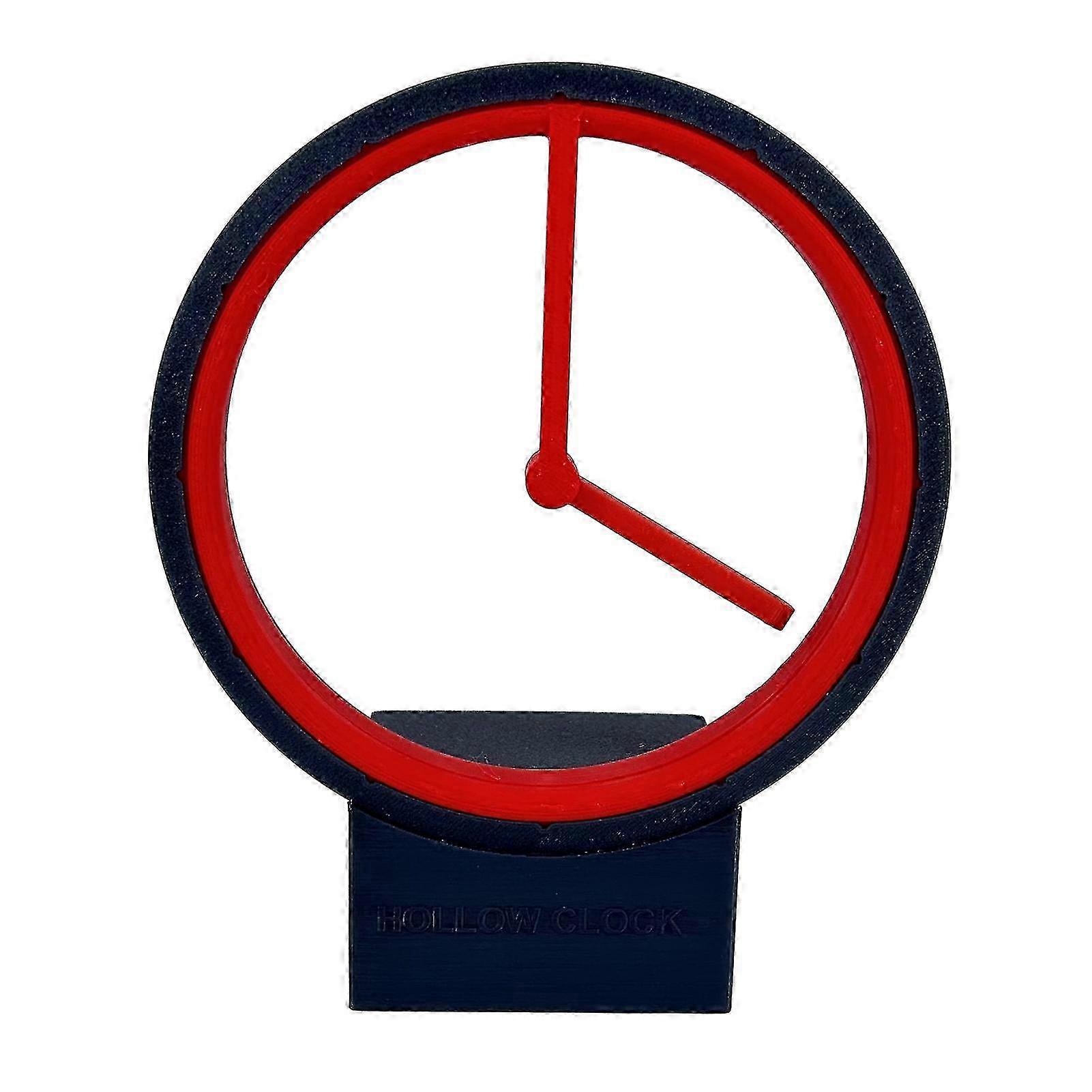 Usb Floating Pointer Hollow Clock Chargable Anti-corrosion Durable Clock For Table