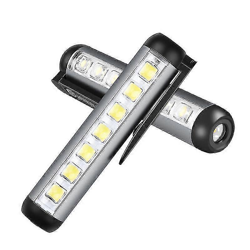 Rechargeable Mini Led Flashlight With Clip Magnet Work Light Flashlight