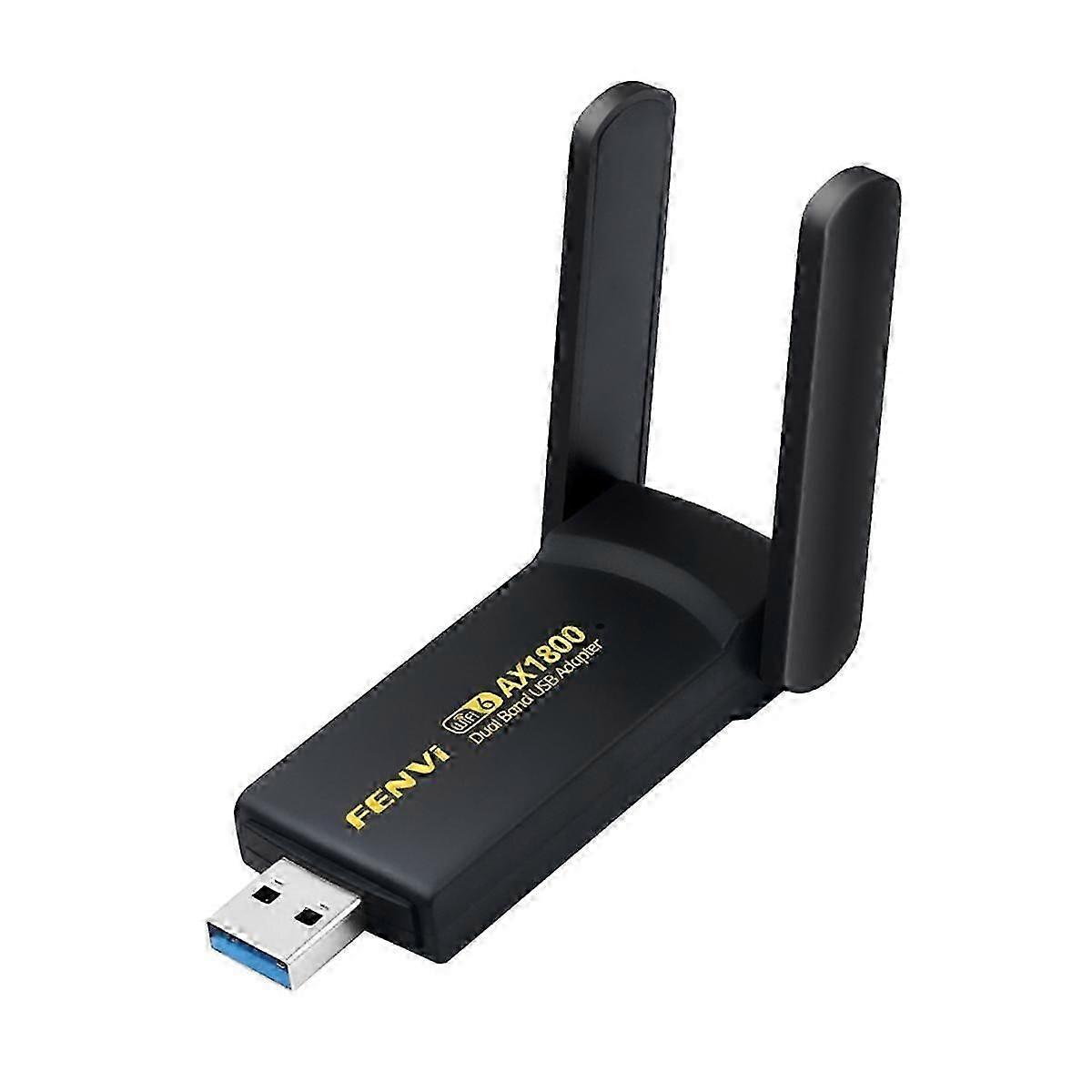 Ax1800 Wireless Network Card Wifi 6 Usb Dongle 1800mbps Dual Band 2.4g/5g Usb 3.0 Wifi Adapter For