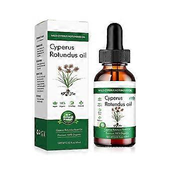 Cyperus Rotundus Olie - 100% Cyprus Olie Notengras Olie Voor het Verminderen van Groei, Gladde Huidverwijdering, Verzachtend, Ideaal 2 stuks