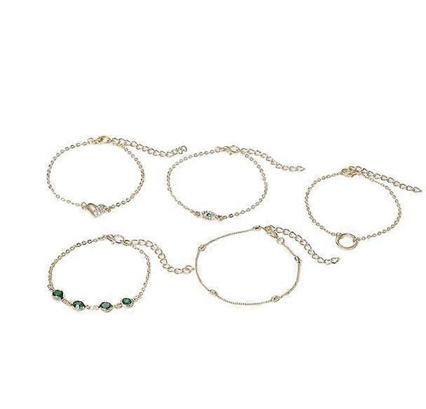 Bracelet ,4 PCS Vintage Diamond Eye Snake Wrap Diamond Imitation Gemstone Light Luxury Bracelet Bracelet Set for Everyday Outfits Perfect Decoration