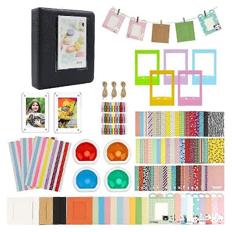 طقم ملحقات من النوع C لألبوم صور الكاميرا Fujifilm Instax Mini 11/12 ، إطارات ، 4 مرشح ألوان