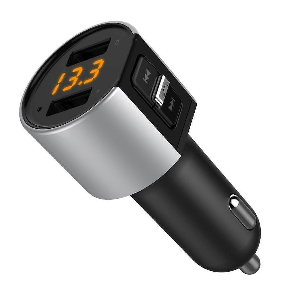 Bluetooth FM Transmitter, Bluetooth Auto Radio Transmitter Freisprecheinrichtung, Auto Adapter mit Dual USB Anschlsse Lesen Mikro-SD-Karte for iOS und