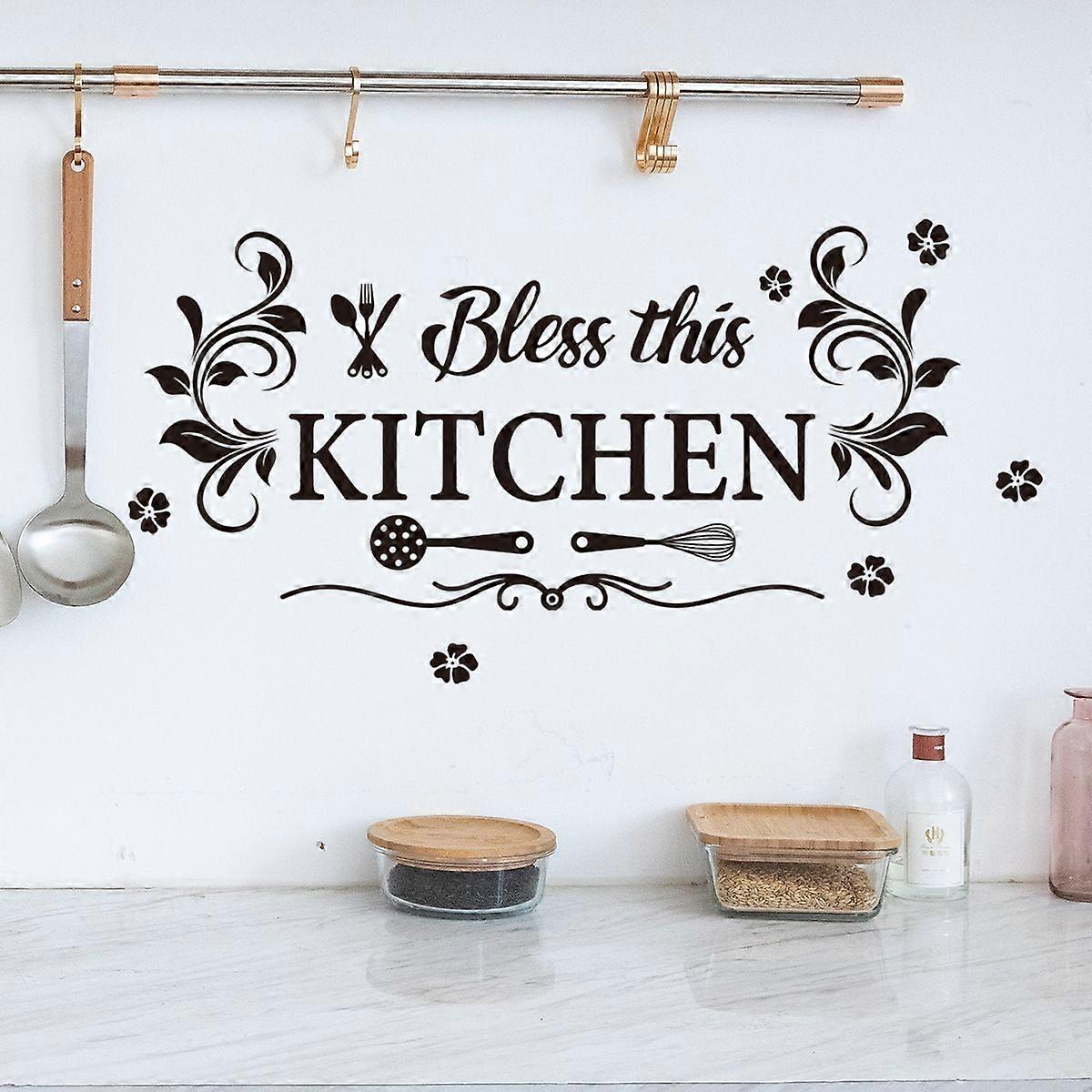 English kitchen wall sticker