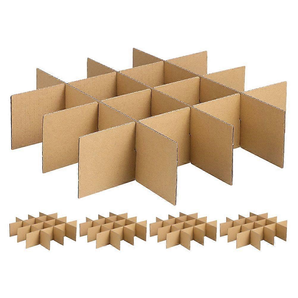 5 Pack Shipping Box Divider Cardboard Packaging Box For Glassware Moving Box With Divider Boxes And Moving Supplies