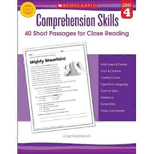 Comprehension Skills: Short Passages for Close Reading: Grade 4