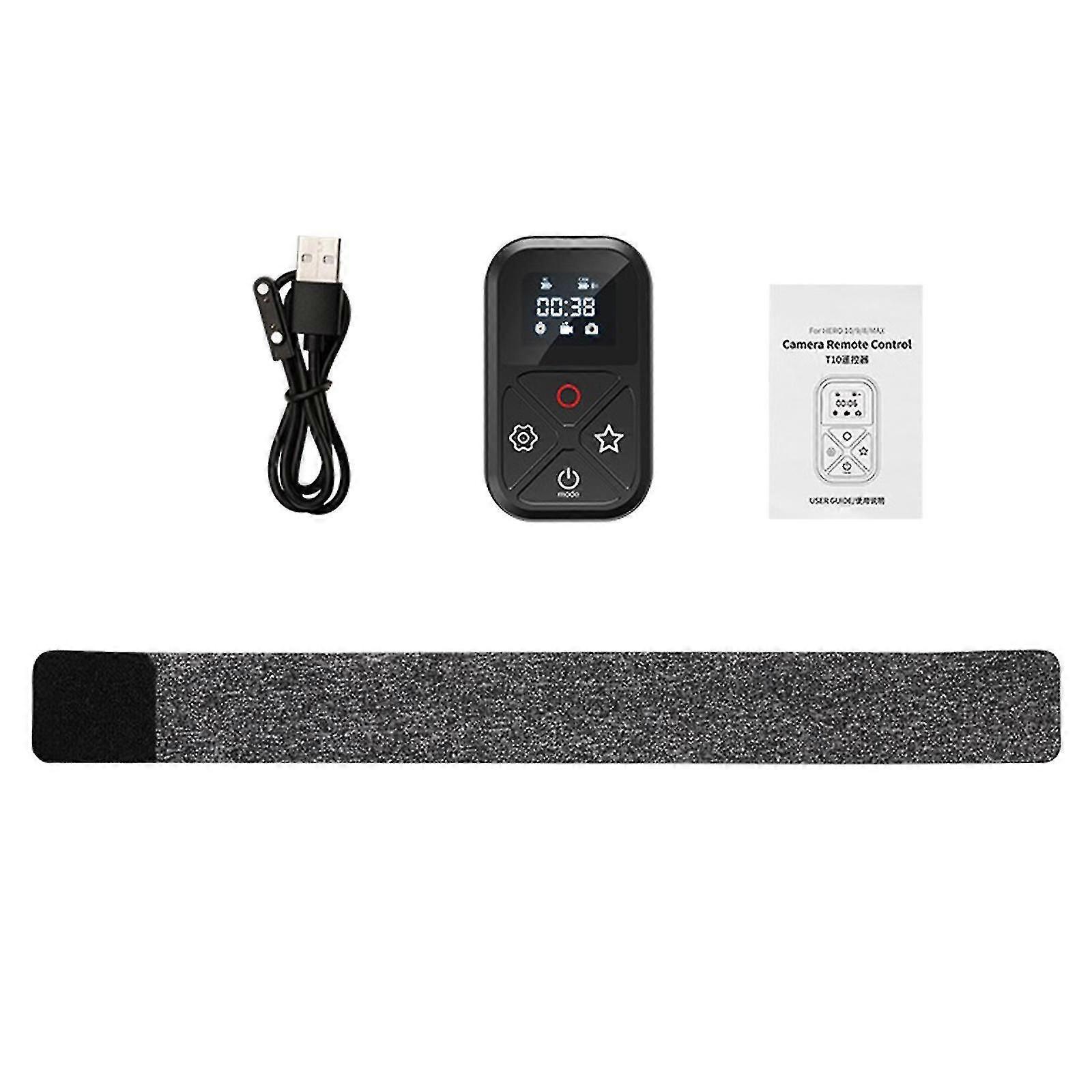 4-Button Wireless Remote Controller with Charging Cable for GoPro Hero 10/9/8, Convenient Remote Control for Action Camera Operation