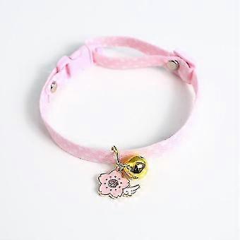 Cat Collar with Pendant, Safety Adjustable Cat Collars Set M Size