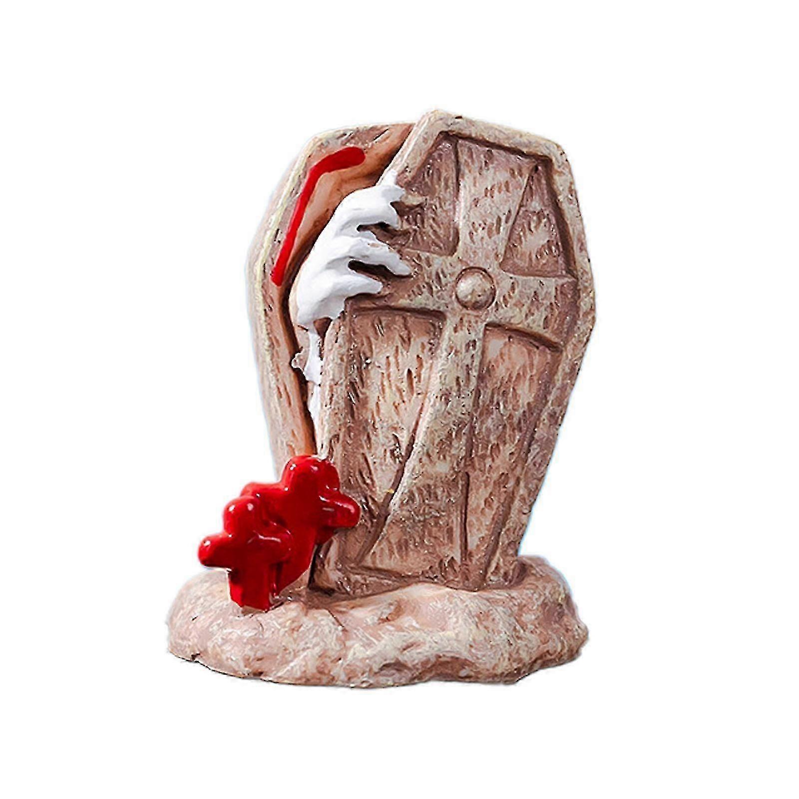 Resin Pumpkin Accessories Crystal Ball Decoration Ghost Figurine Desk