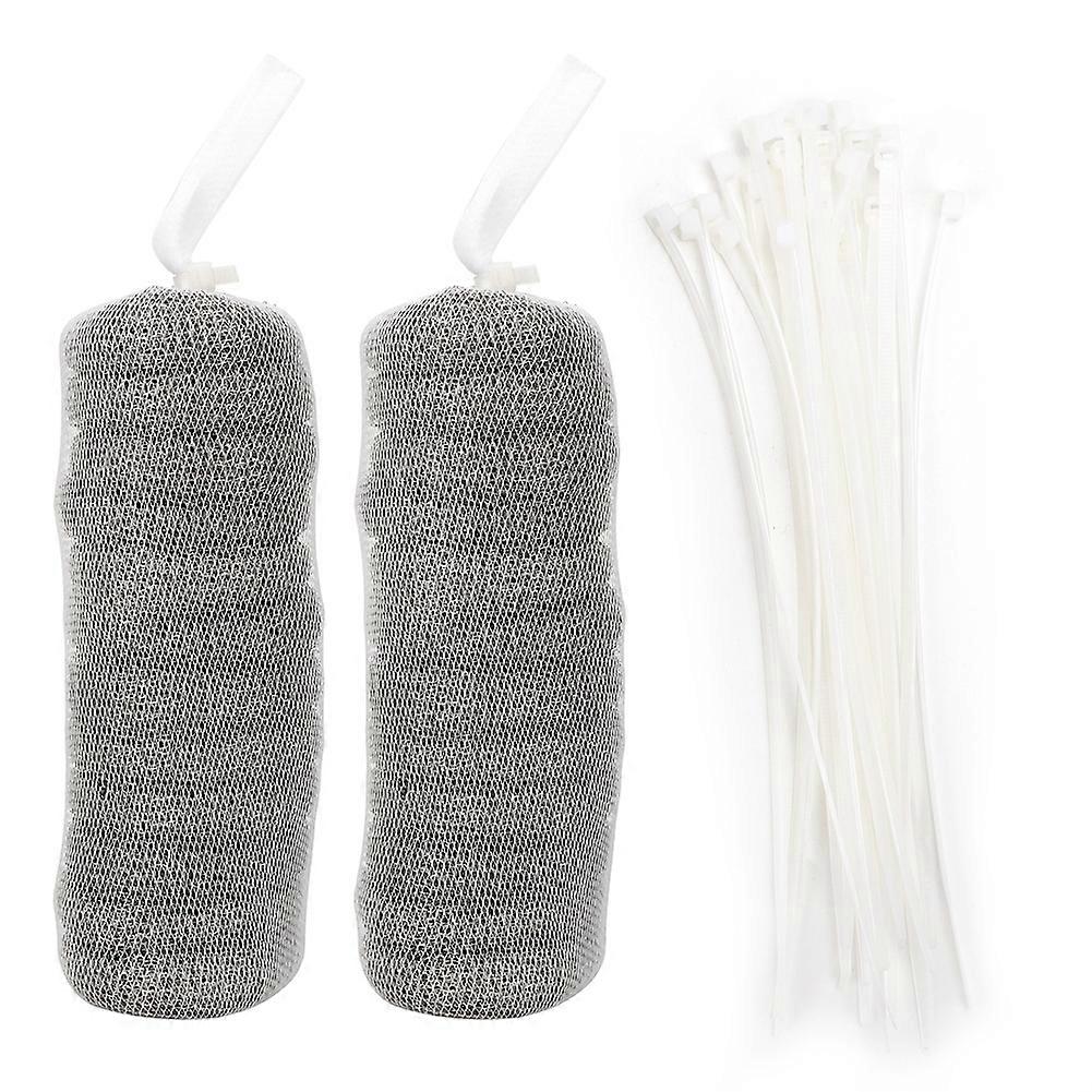 24 Pcs Washing Machine Filters and 24 Pcs Stainless Steel Cable Ties Lint Traps Cleaning Tools