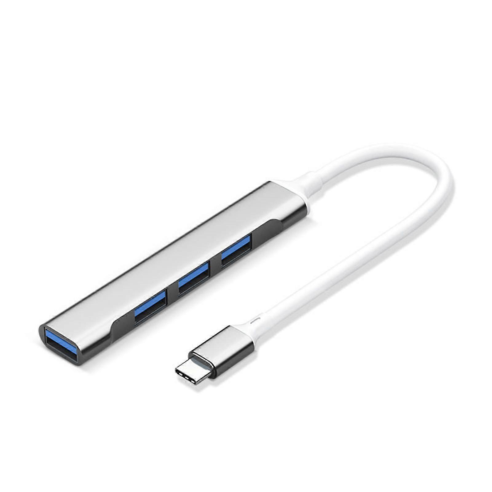 USB Hub 4 in 1 Multifunctional High Speed Driver-free Fast Heat Dissipation File Transfer Portable Type-C USB 3.0 Dockin