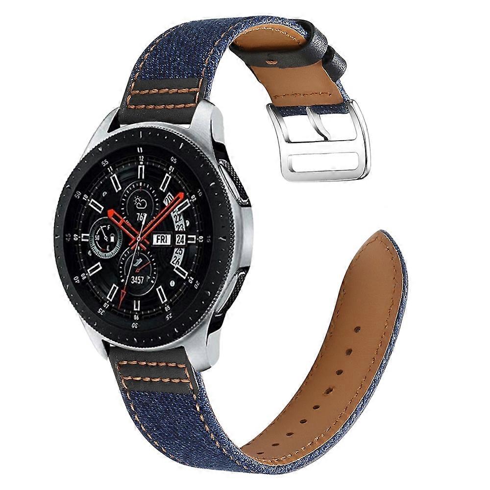 22mm Denim Læder Urrem