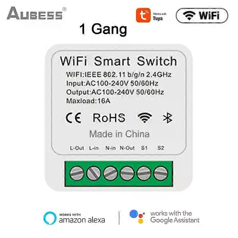 ZigBee/WIFI Tuya Mini Smart Switch 1/2/3/4 Gang Zigbee3.0 APP Voice Remote Control Switch Module With Amazon Alexa And Google
