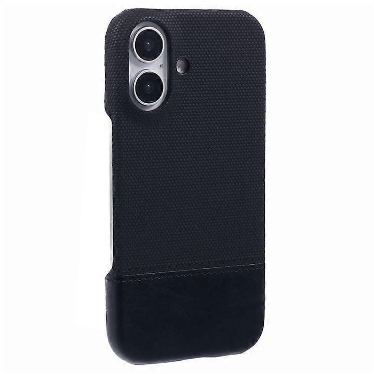 Compatible For iPhone 16 Case PU Leather+PC Splicing Anti-Slip Phone Cover