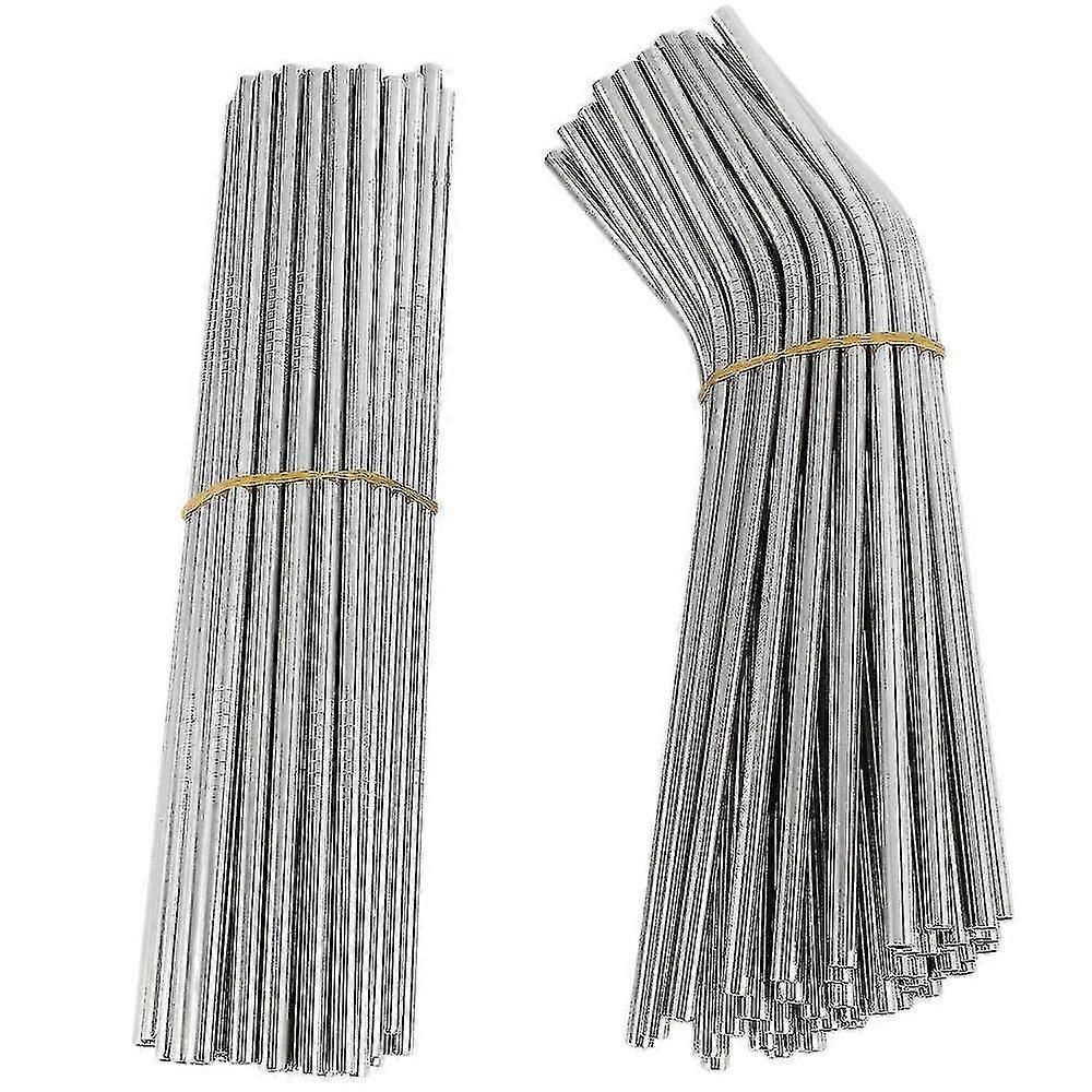 påsk 100st metallsugrör kan återanvändas 304 dricksvattenrör i rostfritt stål 215 mm x 6 mm böjd str A (FÅ DET_Gift Av G