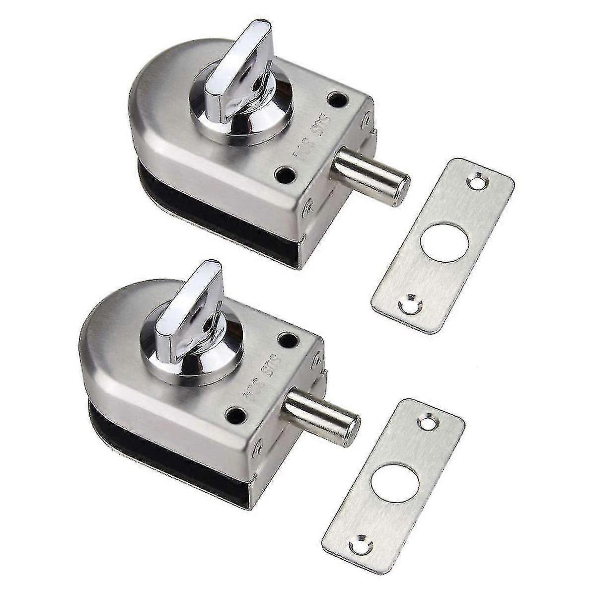 Dørlåser i rustfritt stål for glassdører