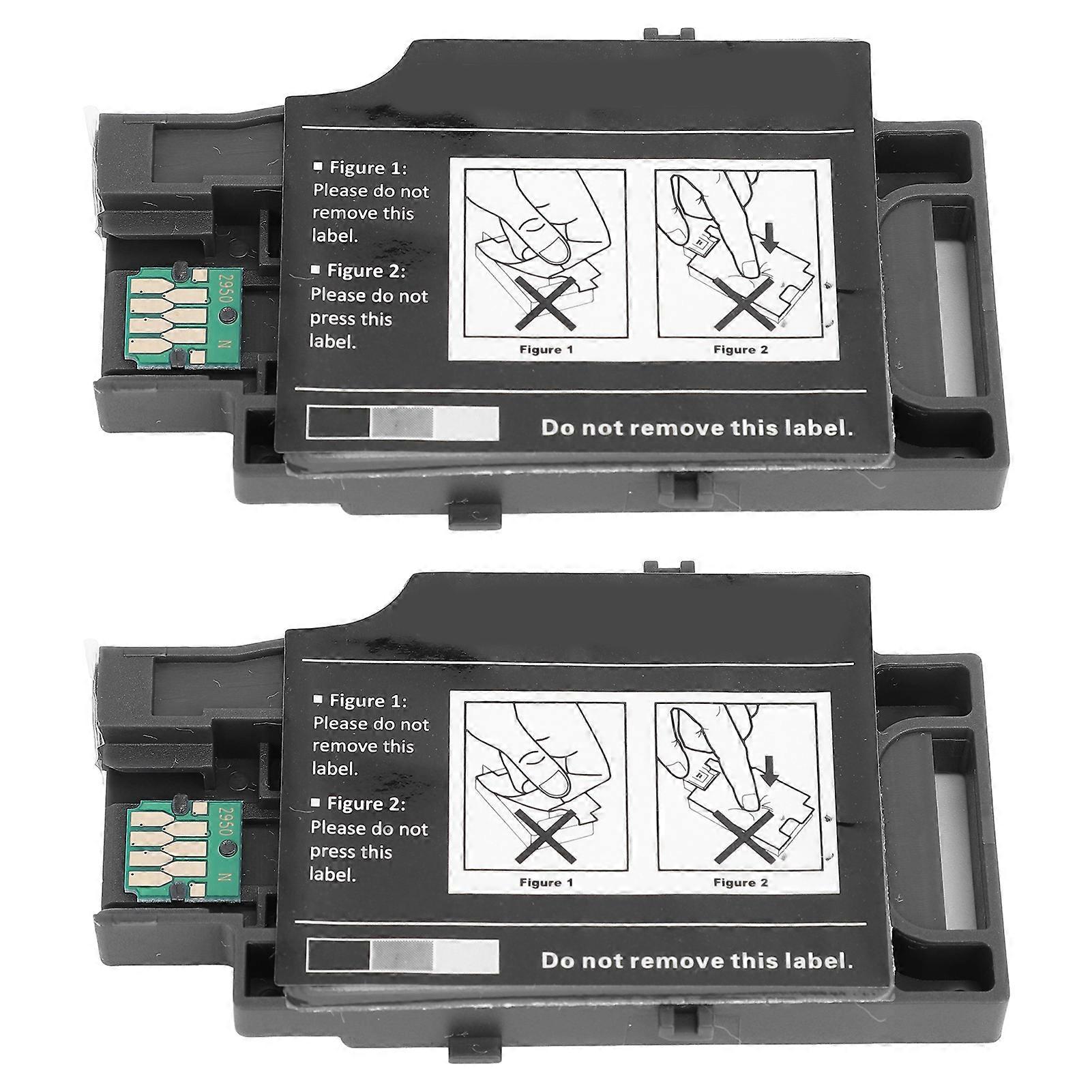 2Pcs Ink Maintenance Box Easy Ink Refilling Waste Ink Box for WF 100 WF 100W PX S05B S05W C13T295000 T295000