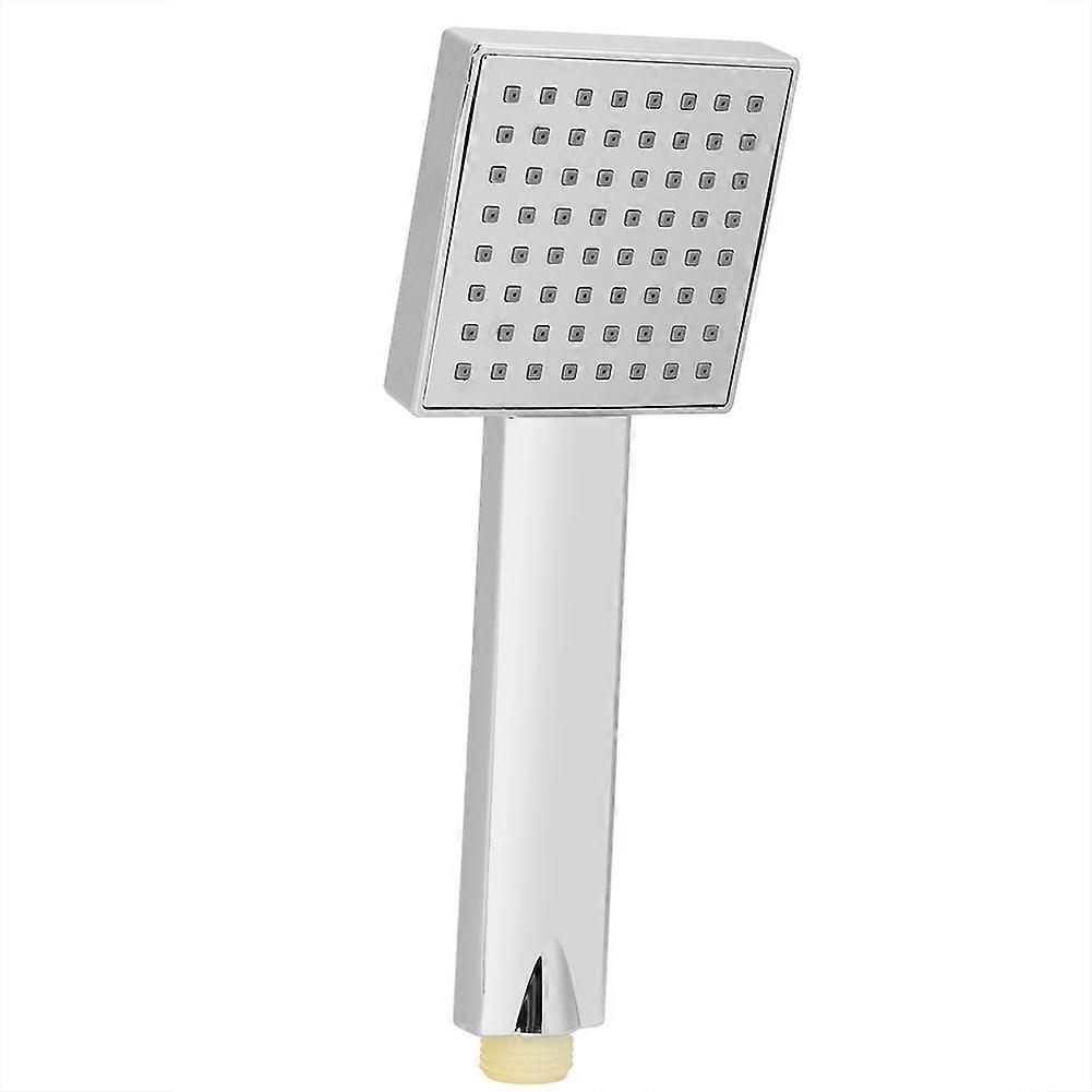 High Pressure Handheld Shower Head Square Chrome 3-Function Water Saving Sprayer for Bathroom Remodeling