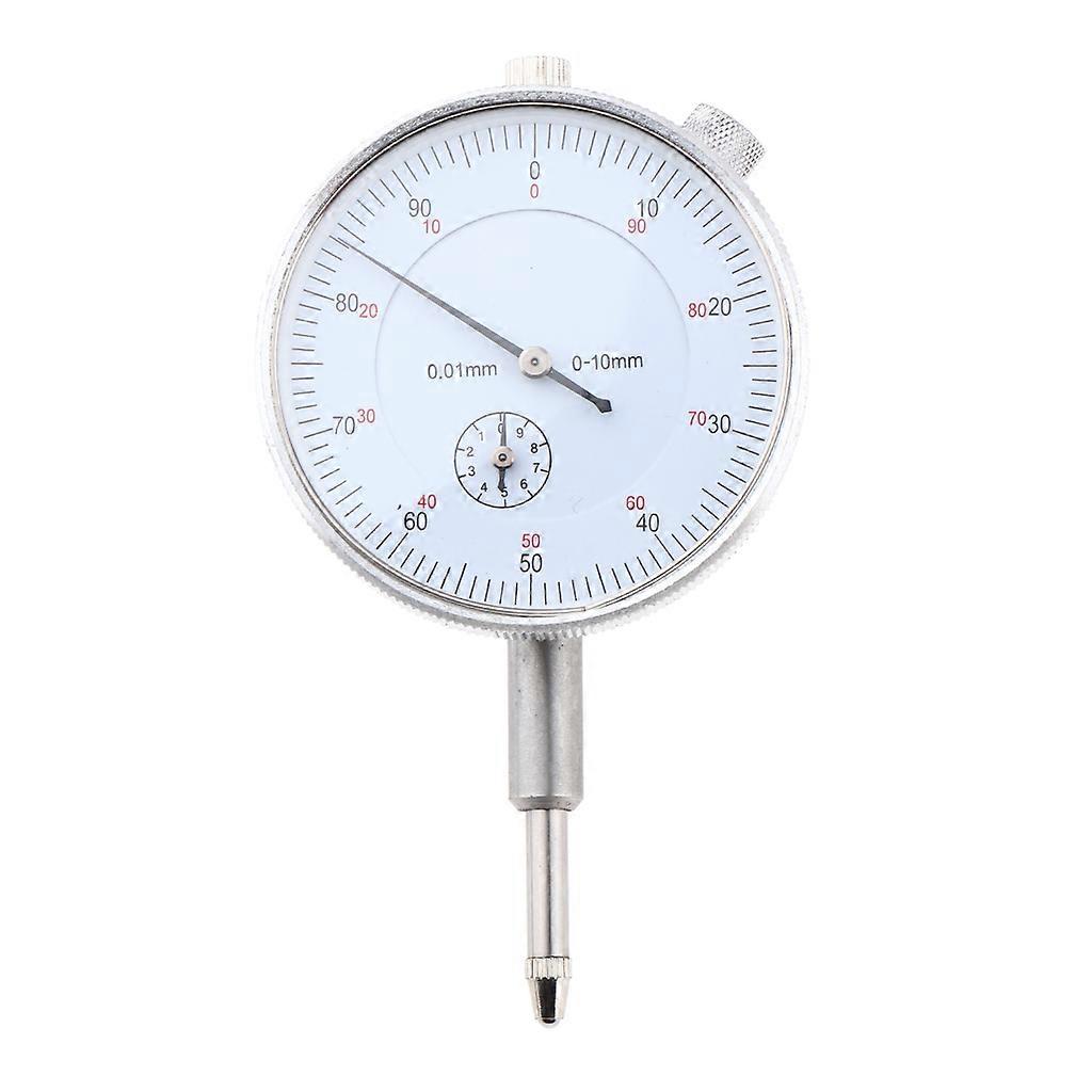 Steel 0.01mm Accuracy Dial Test Gauge Indicator Measuring Instrument 0-10mm