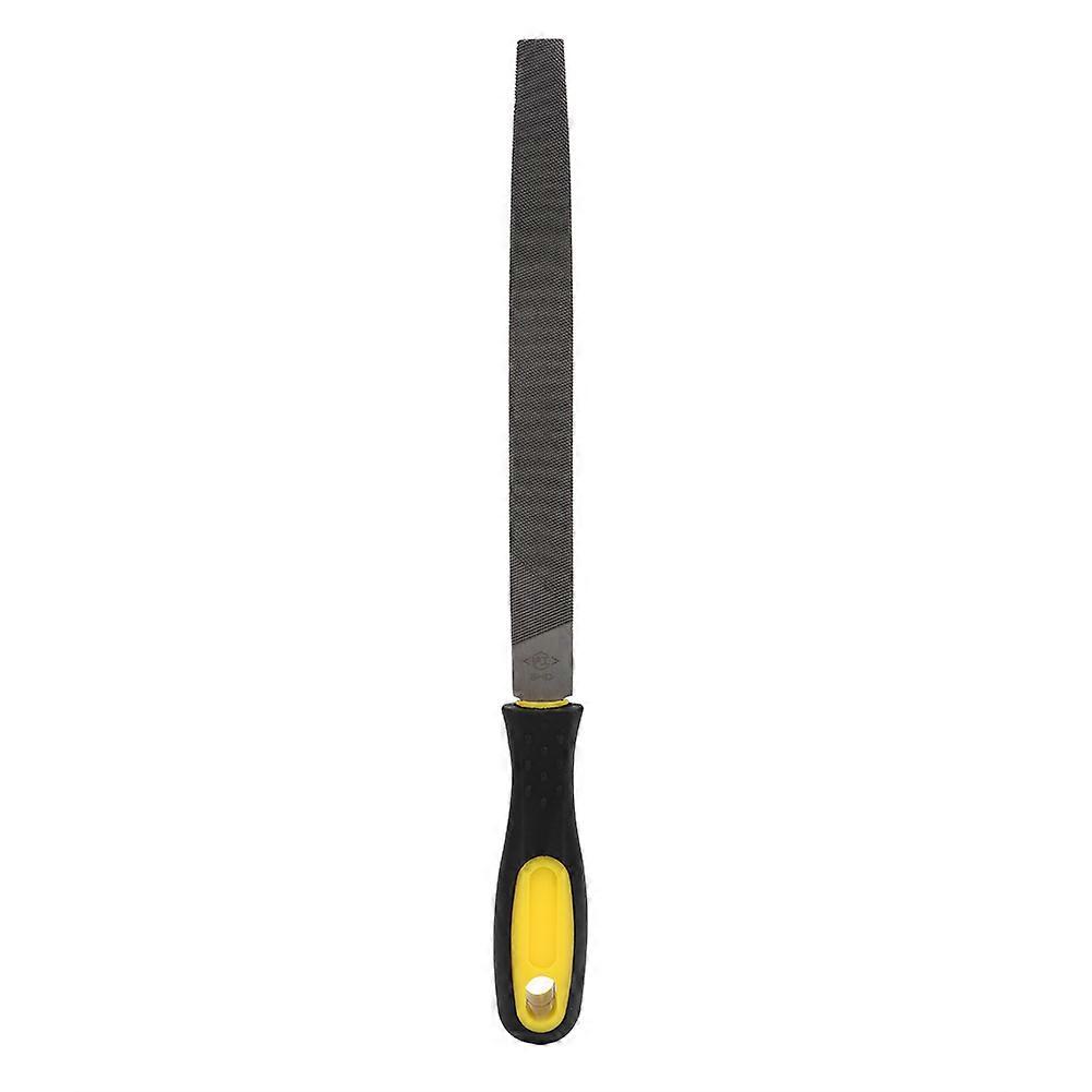 8in Half Round Mill Steel File Rasp with Handle Sharpening Shaping Tool for Metal Projects(Coarse Teeth File )
