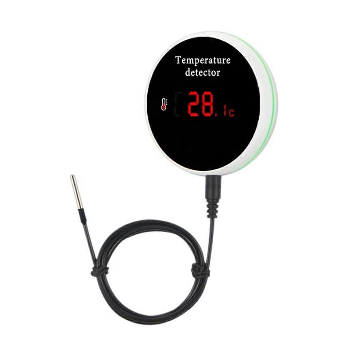 Tuya WiFi Temperature Sensor External Probe Remote Monitor Alarm Indoor Thermometer Detector Smart Life APP UK Plug