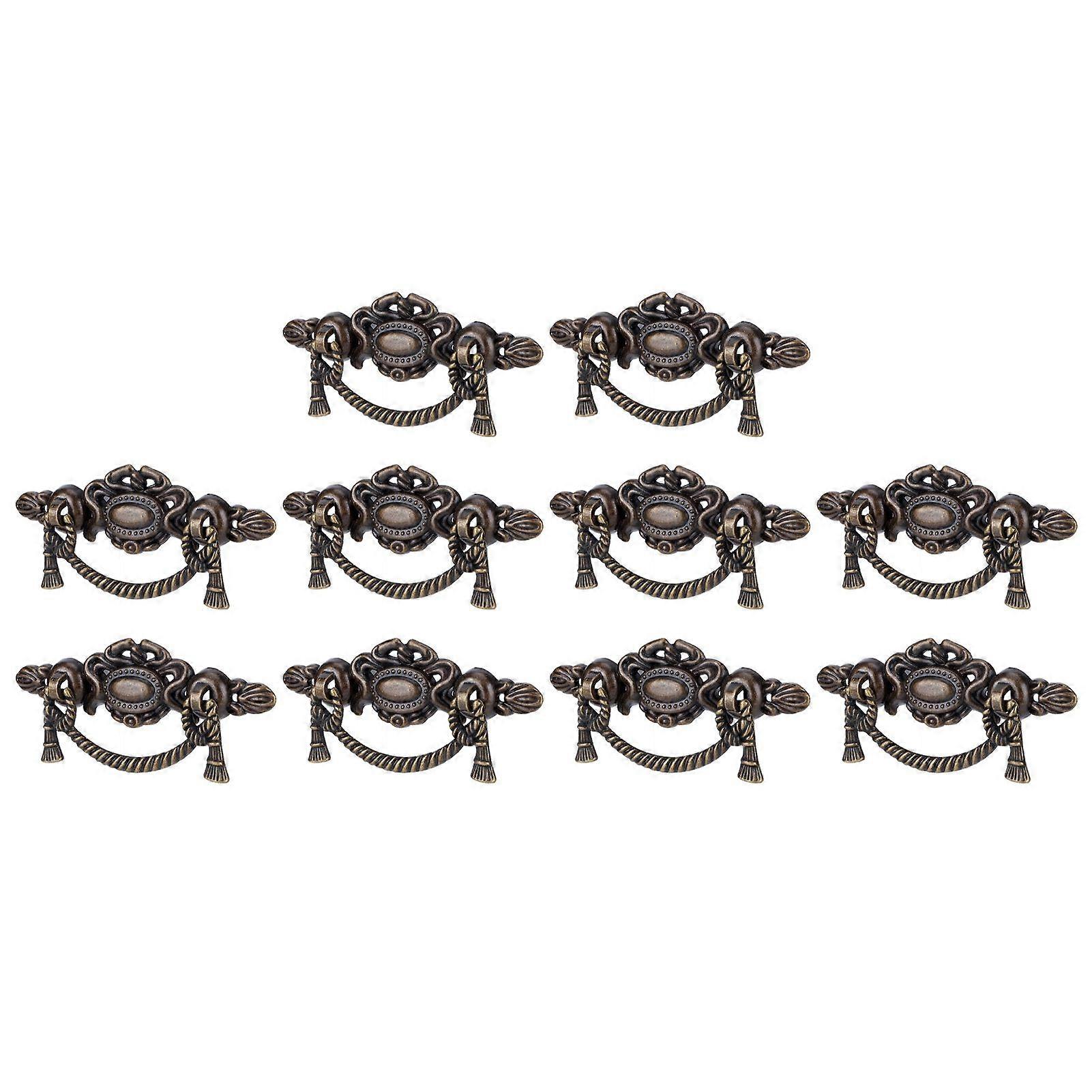 10 Sets Kitchen Drawer Cabinet Door Handle Furniture Knobs Hardware Cupboard Antique Pull Handles