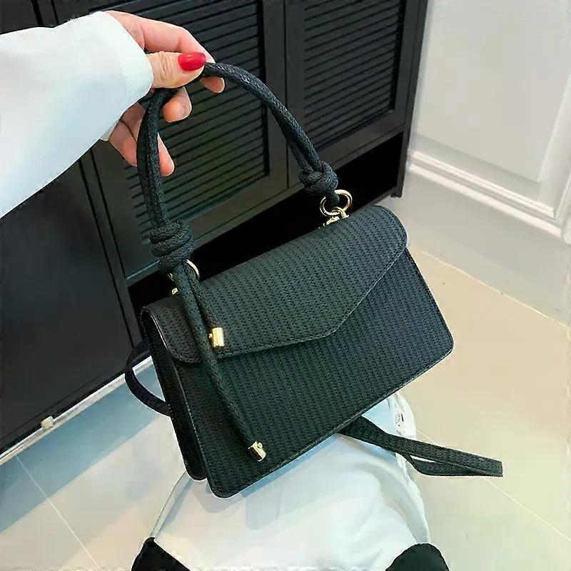 Minimalist Small Square Bag for Women Summer New Fashionable Solid Color Shoulder Bag Casual Handbag Retro Crossbody Bag