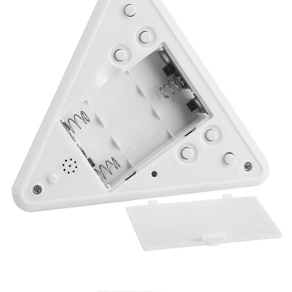 LED Color Changing Digital LCD Alarm Clock Thermometer Night Light Desktop Table Clocks