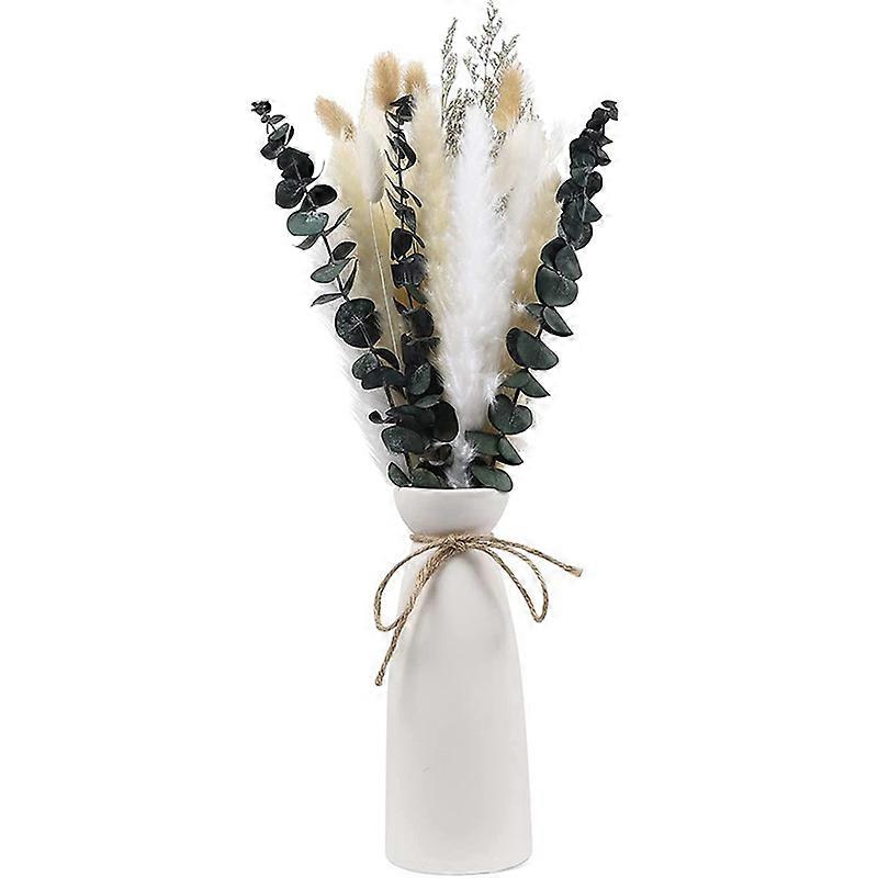 25Pcs Dried Flowers Pampas Grass Bouquet Caspia Flowers Mix Bouquet