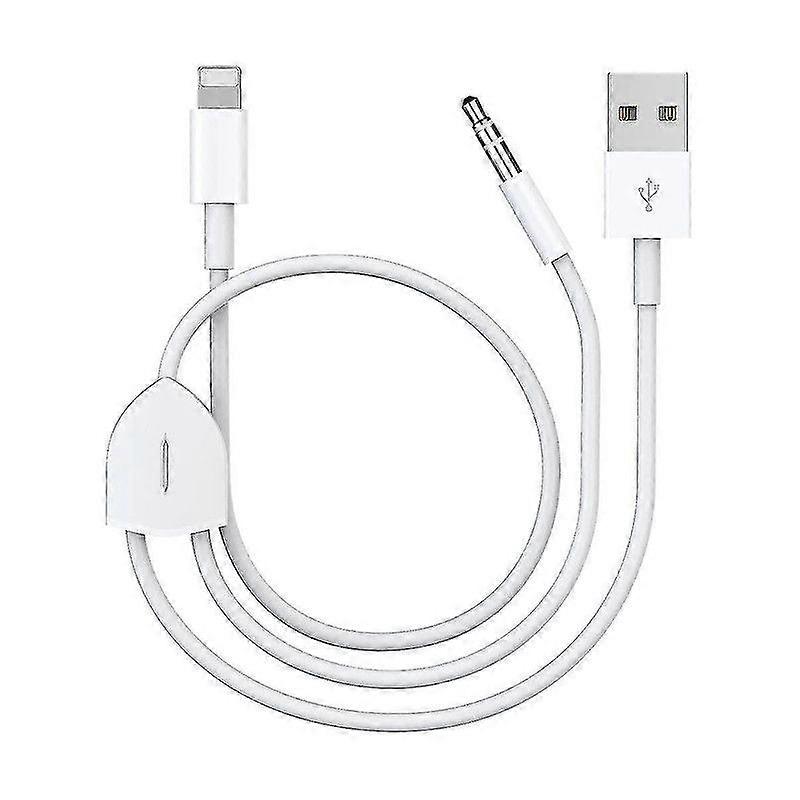 Kompatybilny [ulepszony] ładujący audio 2 w 1 Kompatybilny z iPhonem / iPadem, ładuj i odtwarzaj muzykę jednocześnie obsługa samochodowego zestawu stereo / głośników / he