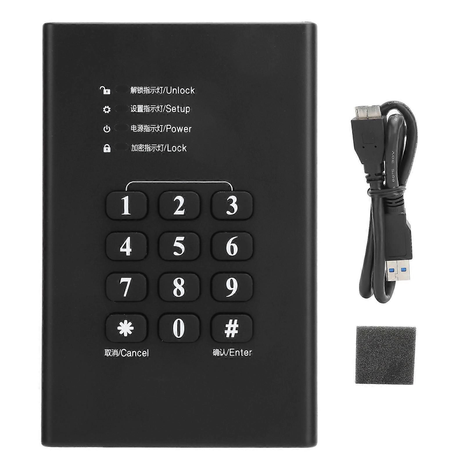 MAIWO Mobile Hard Disk Box Portable Encrypted USB 3.0 HDD SATA Enclosure Case 2.5in