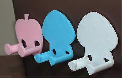 Multi functional Wall Plug Holder Self Adhesive Storage Hook Home Kitchen Hanging Decor Blue
