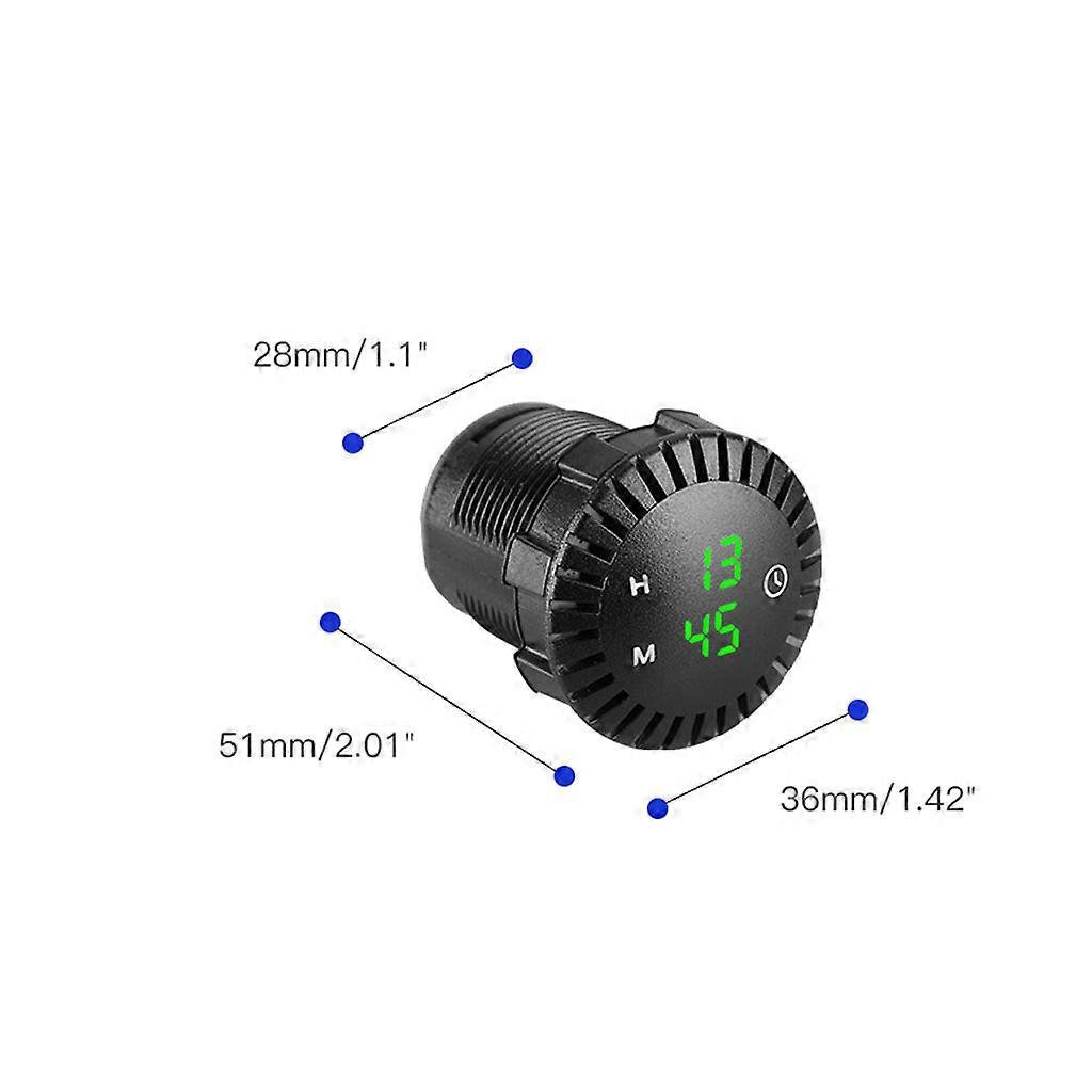 Waterproof Boat 24hours Touch Digital Clock LED Display Panel Electronic Clocks