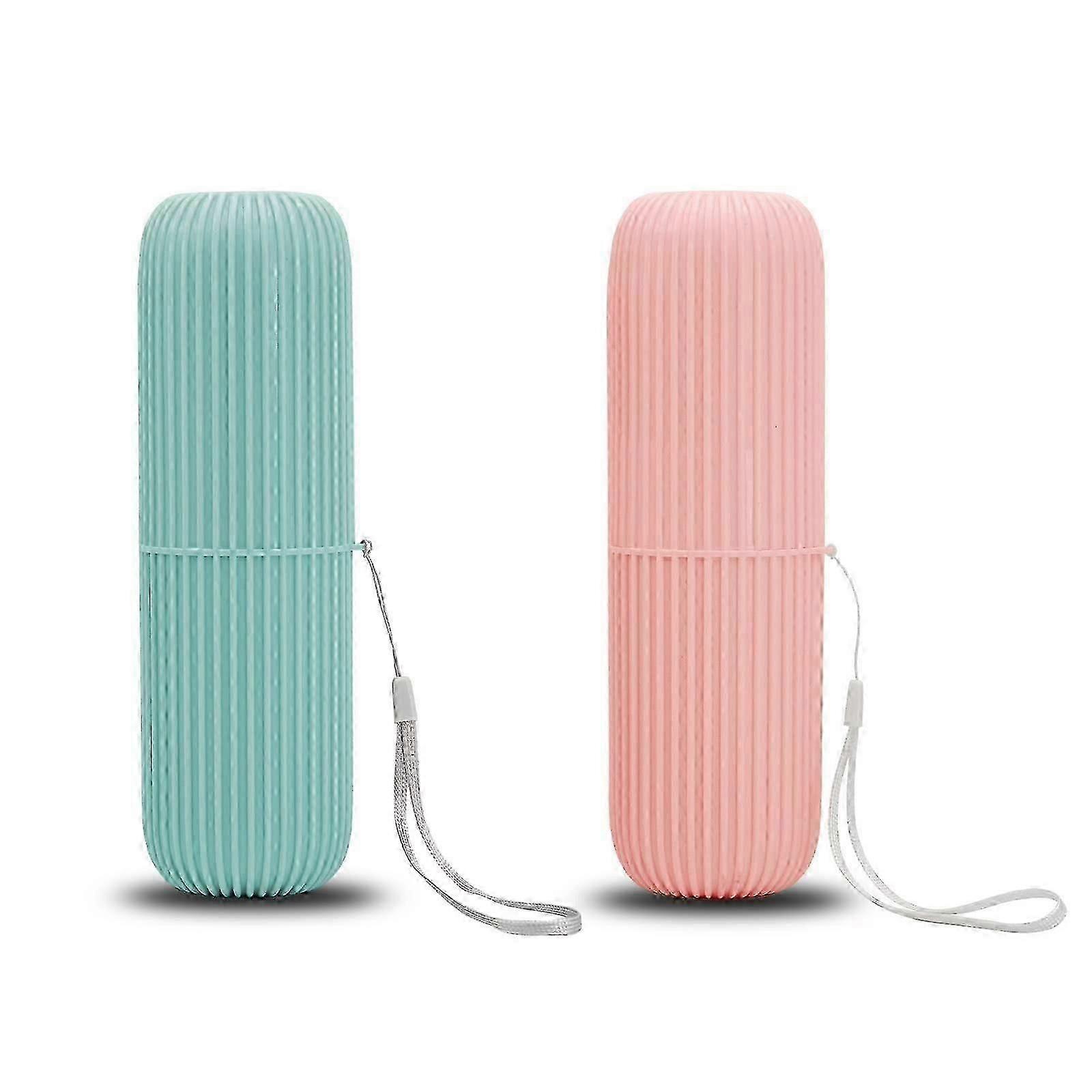 Toothbrush Travel Cup, 2-Pack Organizer