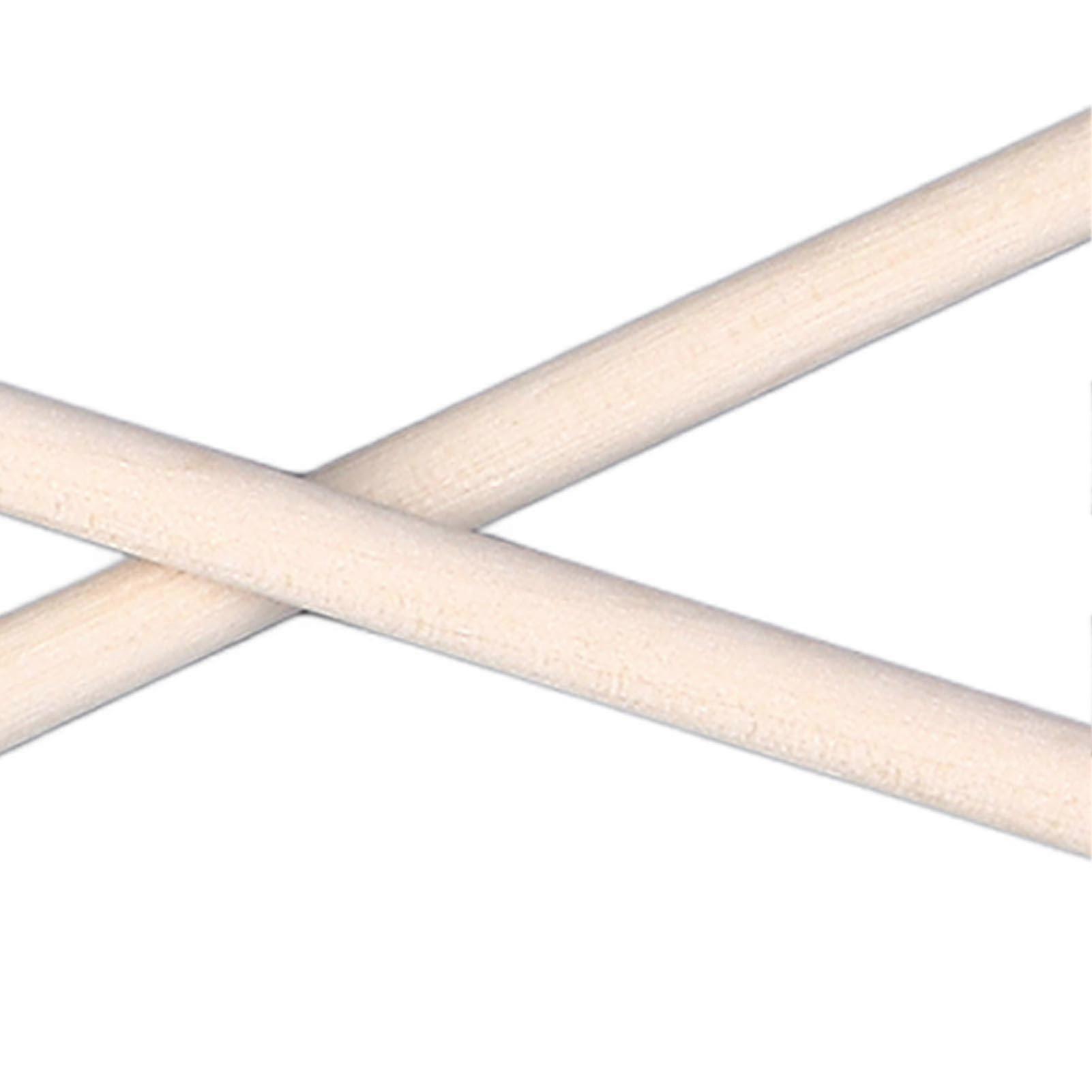 Set of 2 solid wood ethereal round head wands