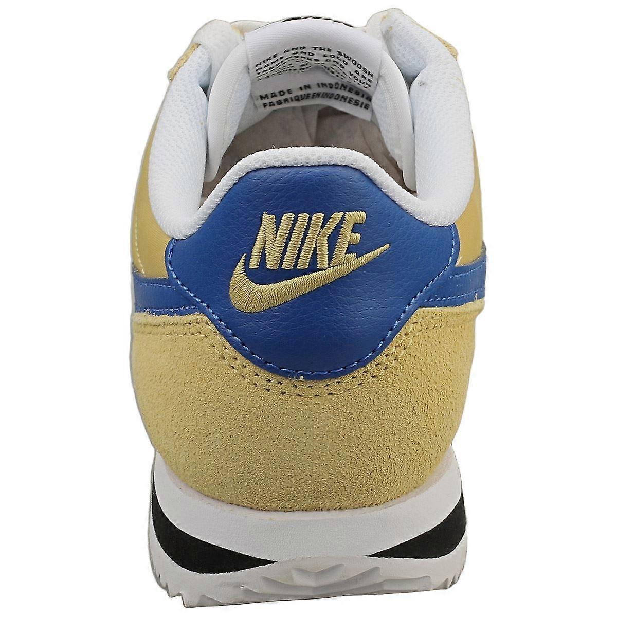 nike cortez blue with yellow swoosh