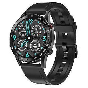 1.3 inch Touch Screen Smart Watch Black Silicone Strap