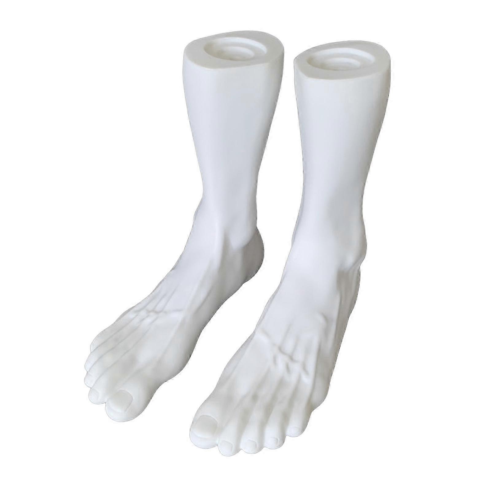 PVC Male Mannequin Feet for Retail Store Display, Shop Decoration, Durable Foot Model Props