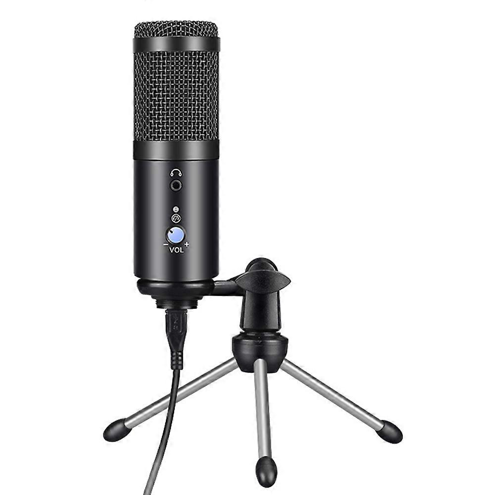 AK-5 Condenser Microphone USB Studio Mic Recording PC Mic for Live-Streaming